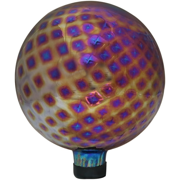Sunnydaze Sunset Sky Gazing Globe Glass Garden Ball 10-Inch Outdoor Lawn and Yard Ornament Sunnydaze Sunset Sky Gazing Globe Glass Garden Ball 10-Inch Outdoor Lawn and Yard Ornament